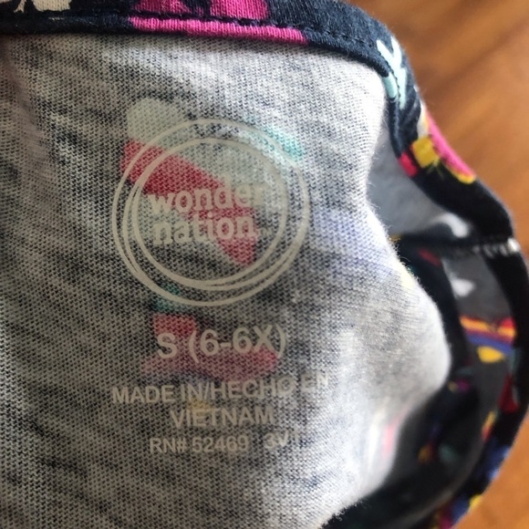 Wonder Nation blue butterfly dress with pockets in size S (6-6x) - Picture 6 of 7